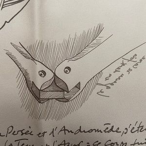 Hermès Pegasus silk twill scarf